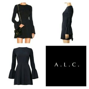 A.L.C. Alexa Ruched Sleeve Mini Dress NWT